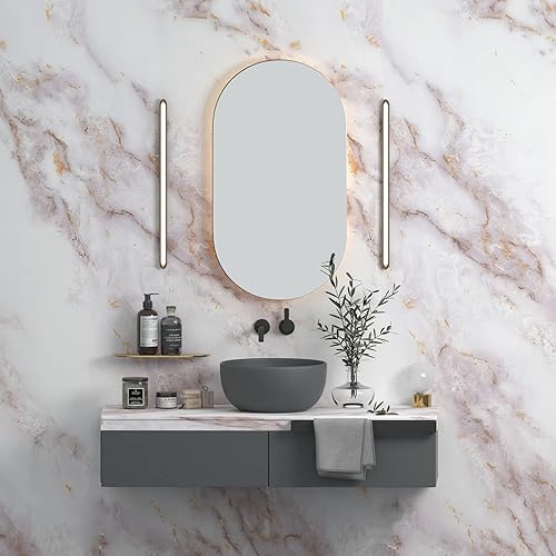 Miniatura 3 de Cohoo Home Papel de Contacto de Mármol para Encimeras Papel Tapiz de Mármol Despegar y Pegar Papel Tapiz Autoadhesivo Removible Mate Despegar y