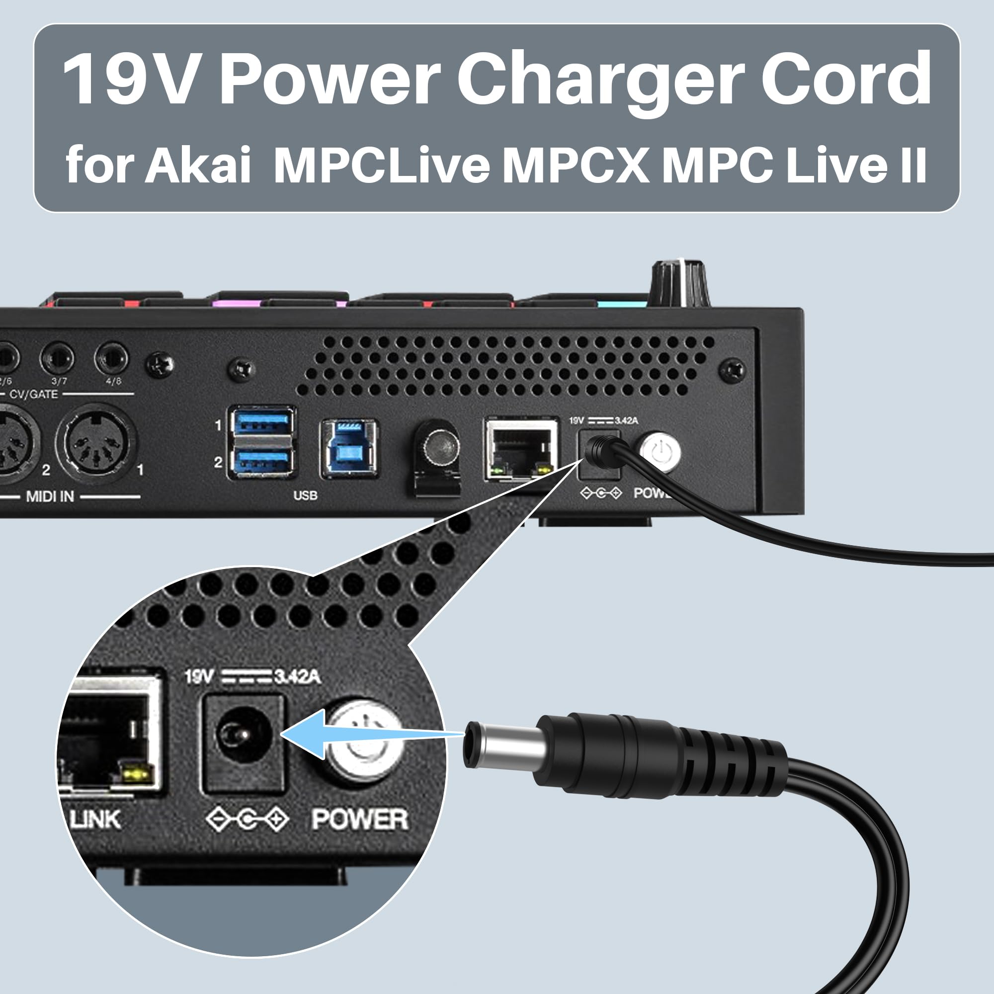 AKAI MPC Live サンプラー + ケーブル類 + 電源アダプター AKAI MPC Live サンプラー + ケーブル類 + 電源アダプター
