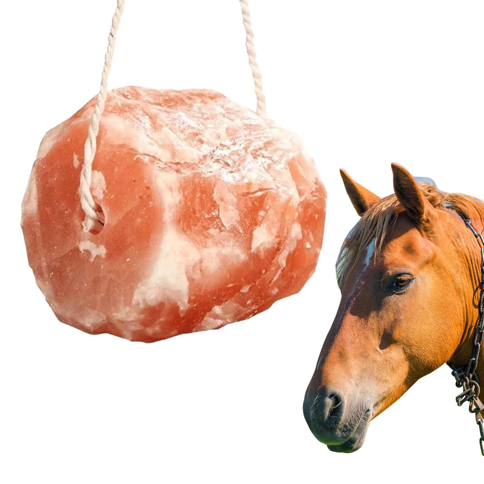 Blocco di Sale dell'Himalaya per Cavalli 1.7kg, Sali Minerali Naturali per Cavallo, Bovini, Caprini, Cervo