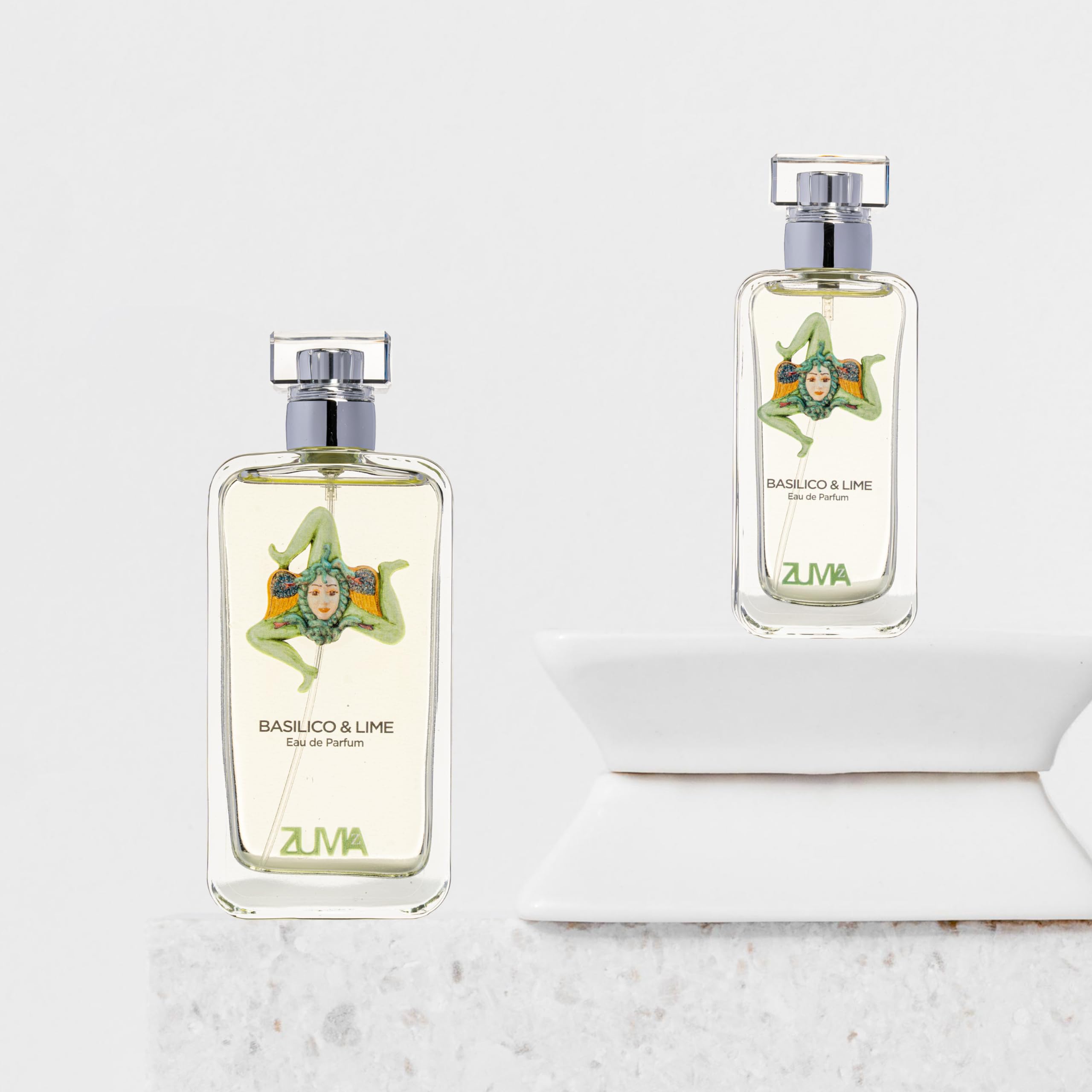 Profumi Zuma - Parfum Basilico & Lime - Eau de Parfum Fragrance Hespéridée en Spray - L'Essence Pétillante de l'Élégance Masculine Made in Italy (Basilico & Lime 100 ml)