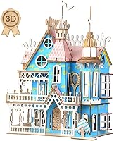 Wewinn 3D Wooden Puzzle Fantasy Villa - Laser-Cut DIY Assembly Kit for Adults & Teens, Stress-Relief Mechanical Model Craft
