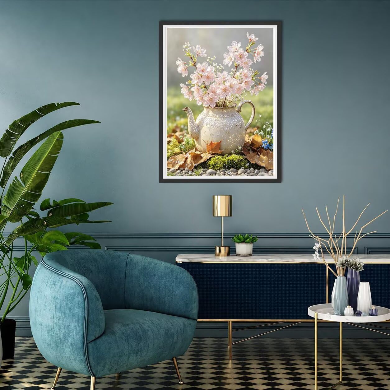 5D Diamond Painting Kit Completo Fiore Pittura Diamante DIY 60x80-1460
