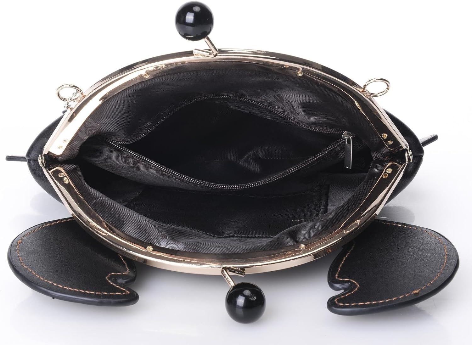 QZUnique Crab Handbag Crayfish Shells Crossbody Bag Novelty Animal Shaped Purse Detachable Shoulder Bag for Women Girl - Image 5