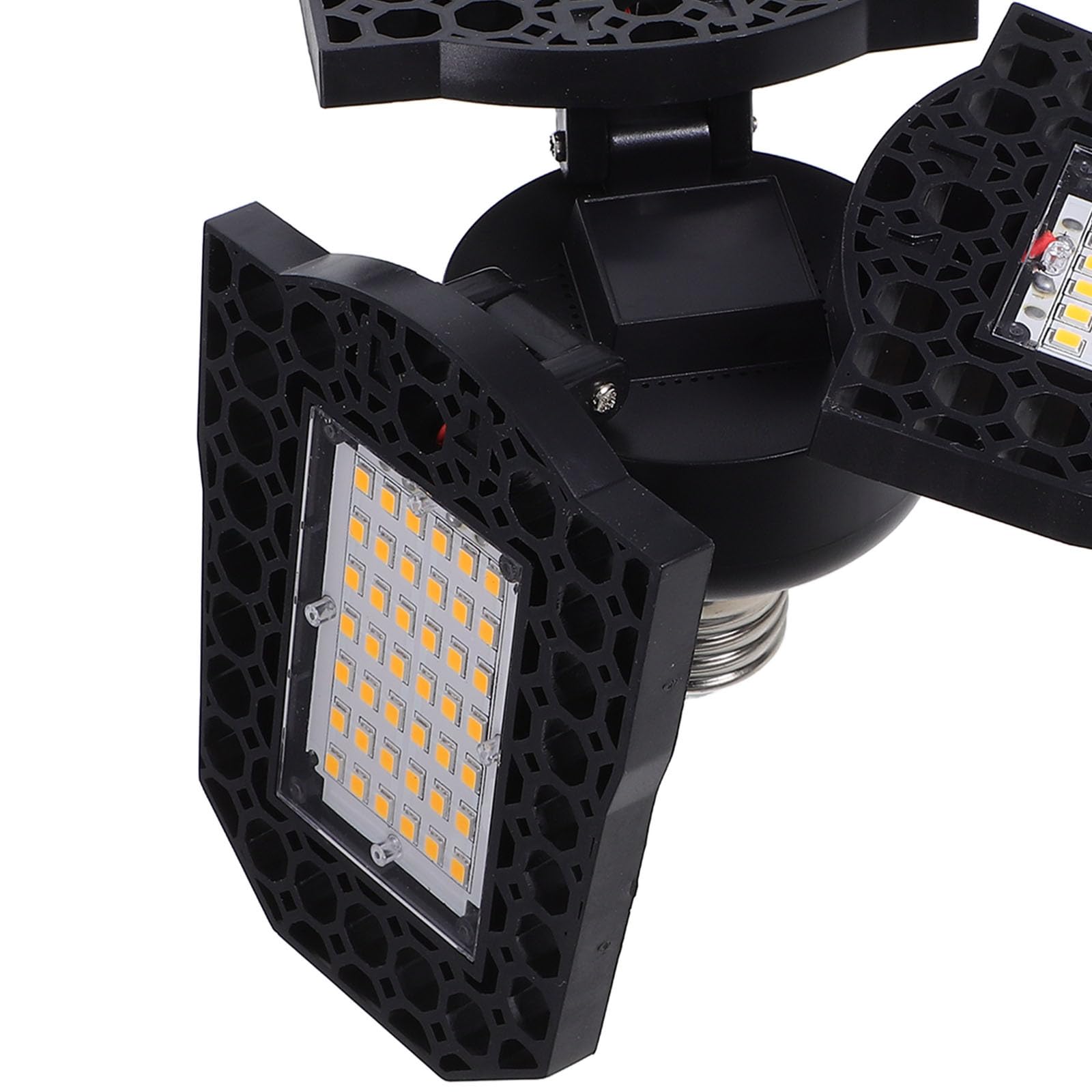 VILLCASE LED Folding Workshop Light 60w Warm White Three-Leaf Deformation Garage Ceiling Lamp for Warehouse and Industrial Lighting — view 3