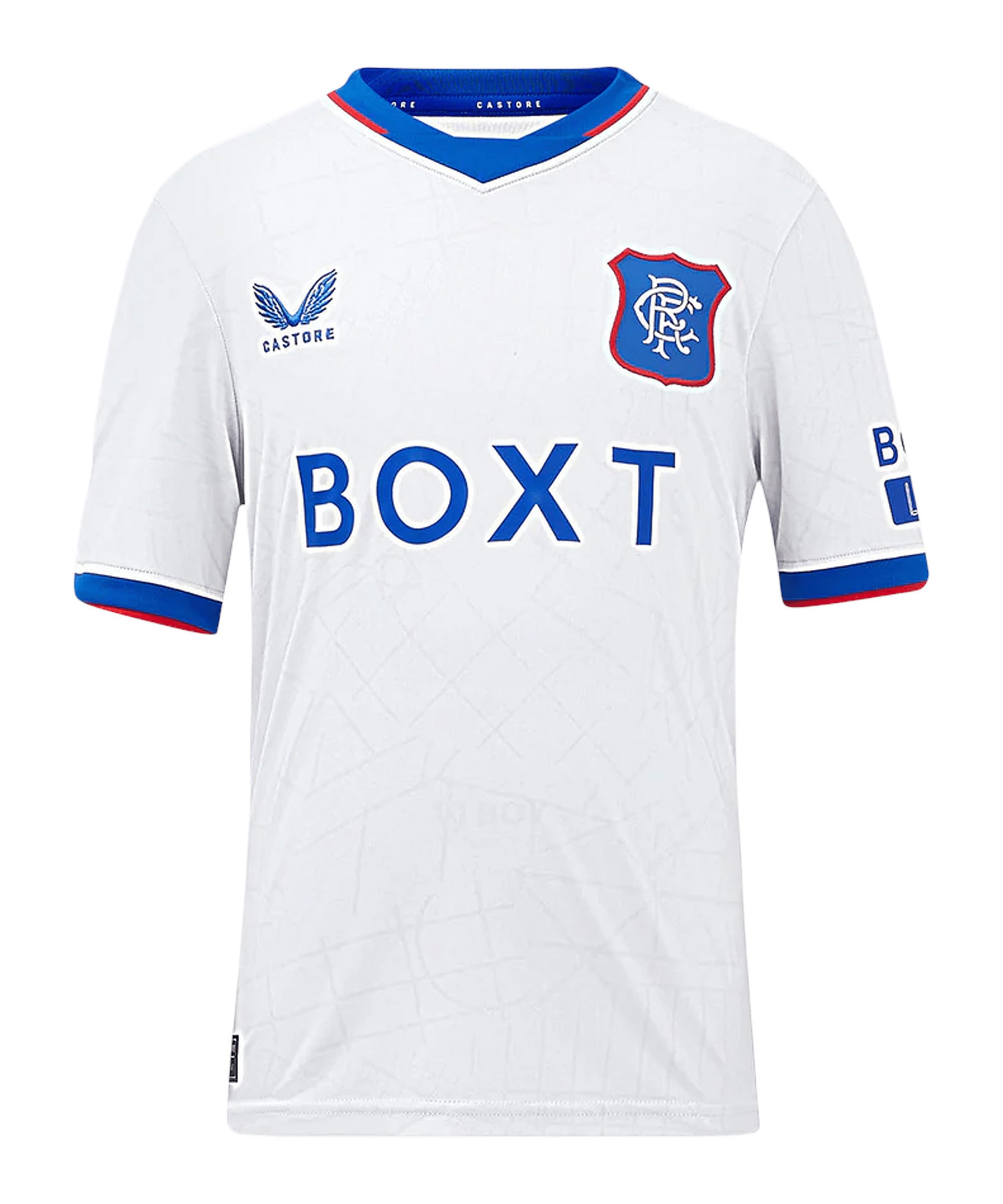 Castore Grey/Blue Kids Rangers Away Shirt 2024 2025 Juniors 13 Years