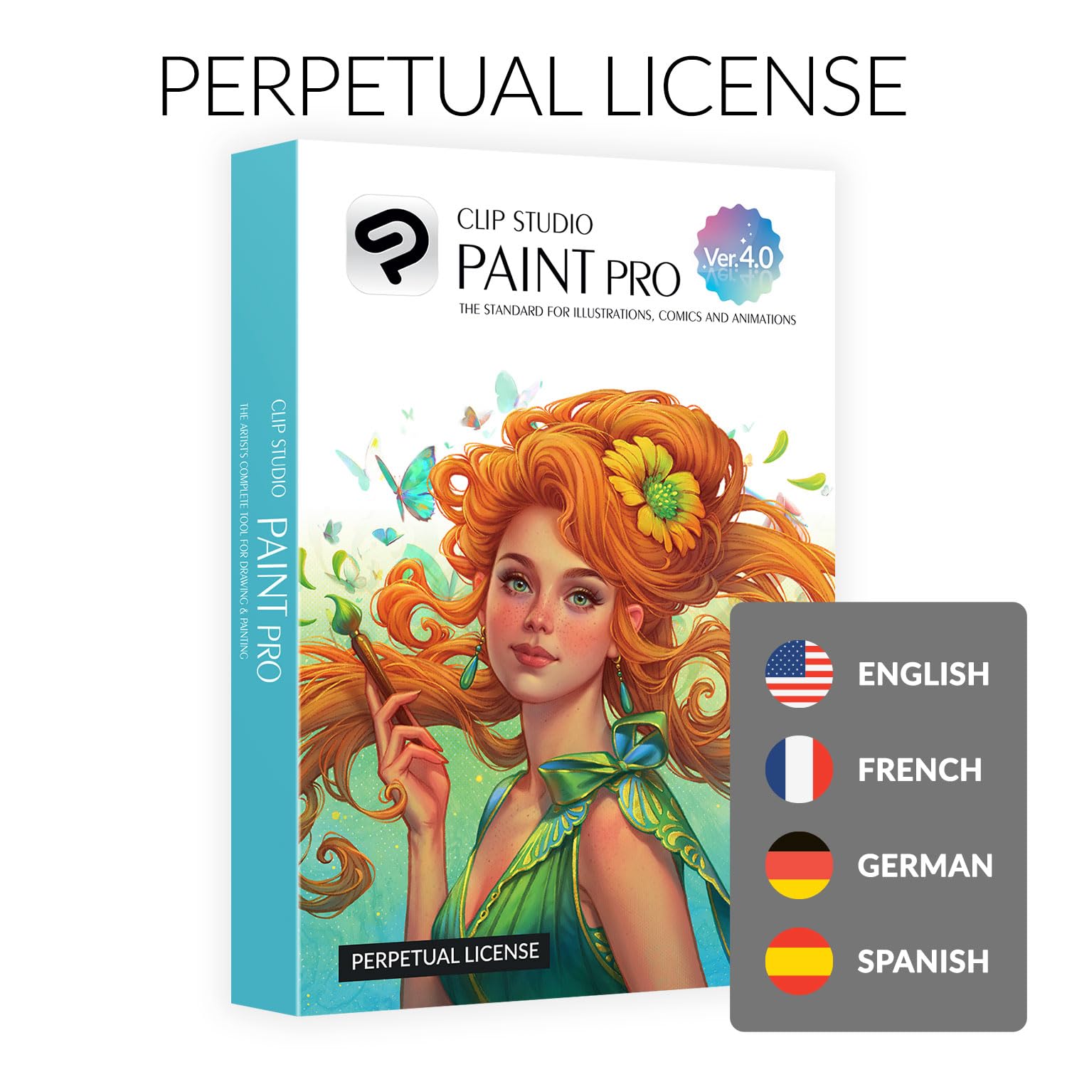 CLIP STUDIO PAINT PRO – Version 4 | Dauerlizenz | für Windows und macOS