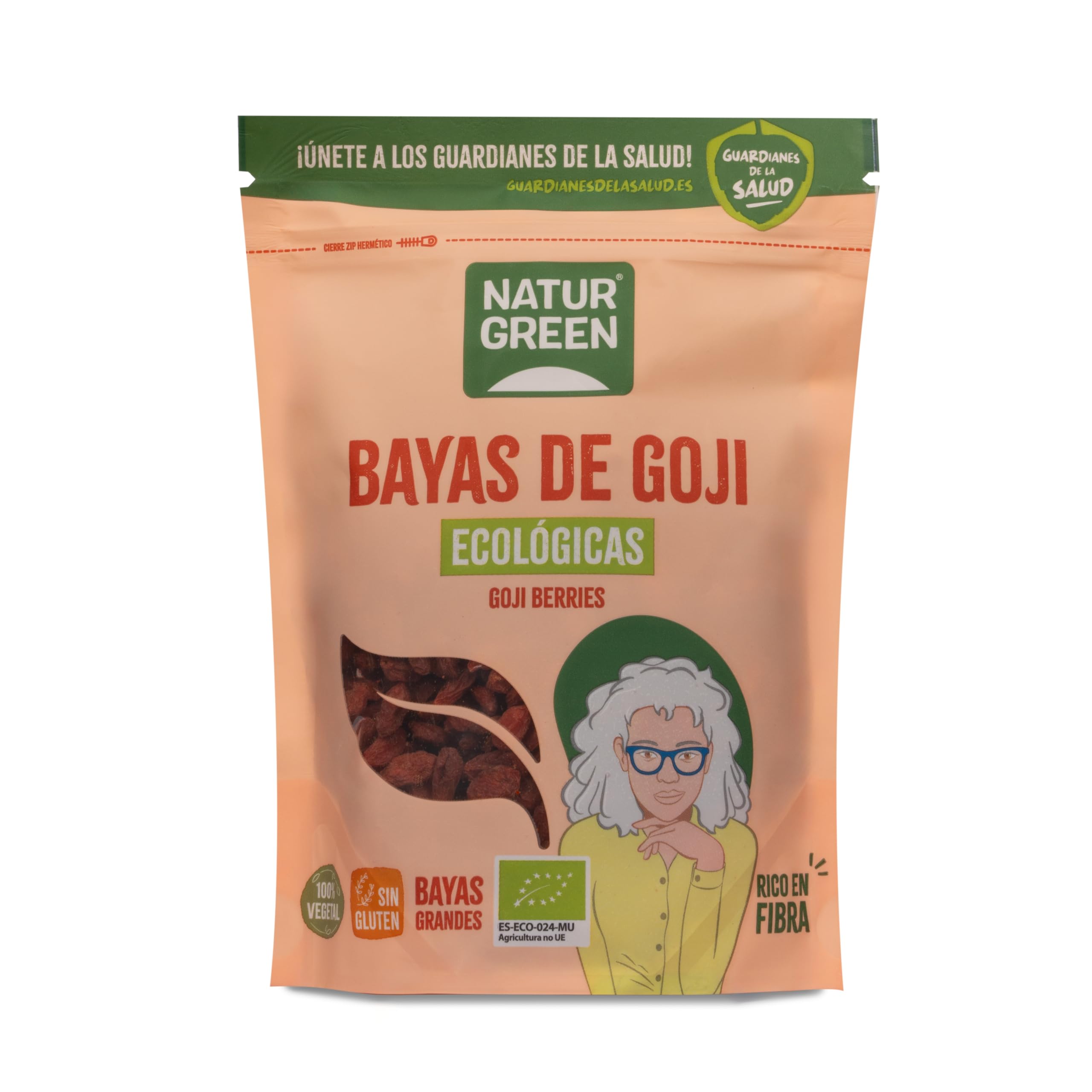 NaturGreen Bayas de Goji Deshidratadas, 200g (Bio)