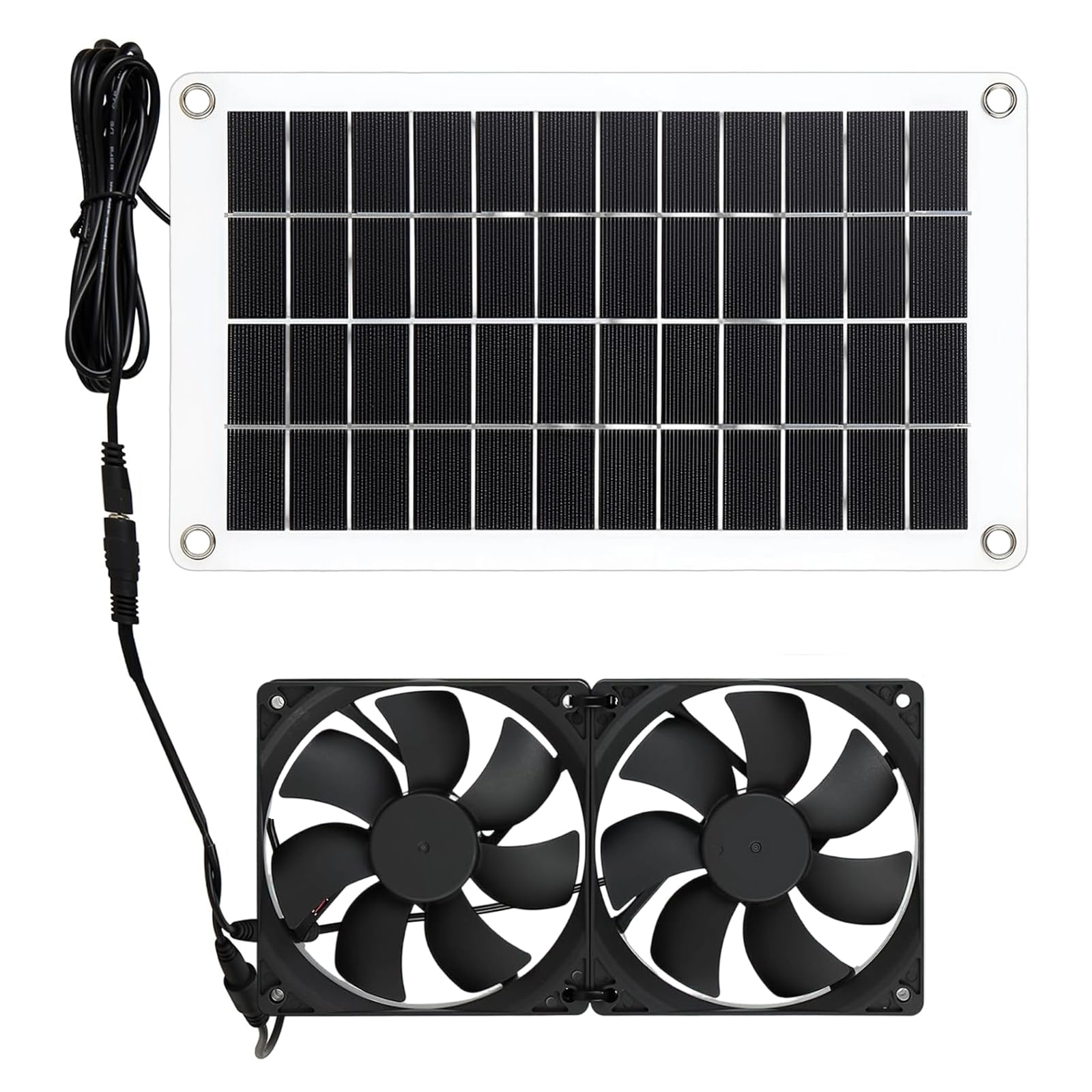 Kieteiik 8W Quiet Running 12V Photovoltaic Ventilation Fan With Simple Easyly Assembly Suitable For Various Locations Odors Removal Fan