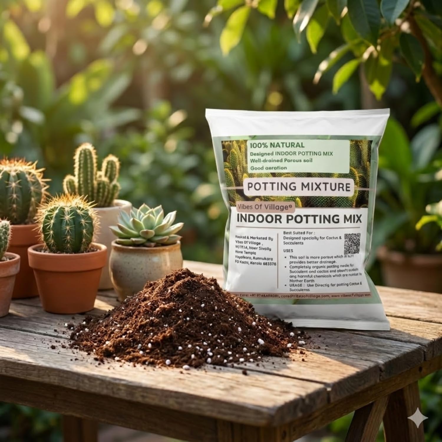 Premium Indoor Potting Mix - 1kg for Healthy Plants -2