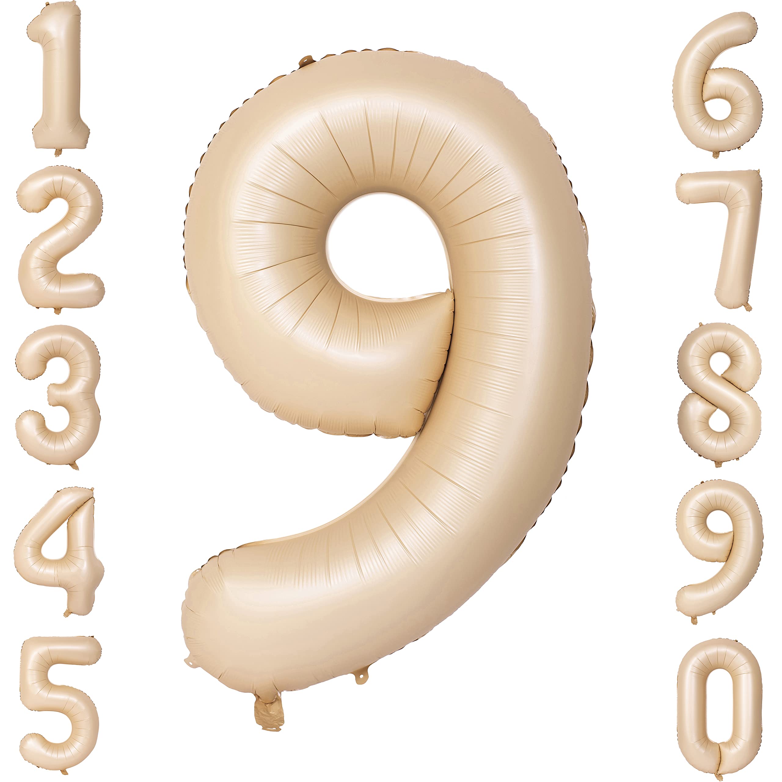 Red 0 balloon 40 Inch Giant Helium Foil Number 0 to 9 Red Balloon Birthday Wedding Party Digital Decorations (Number 0) — view 514