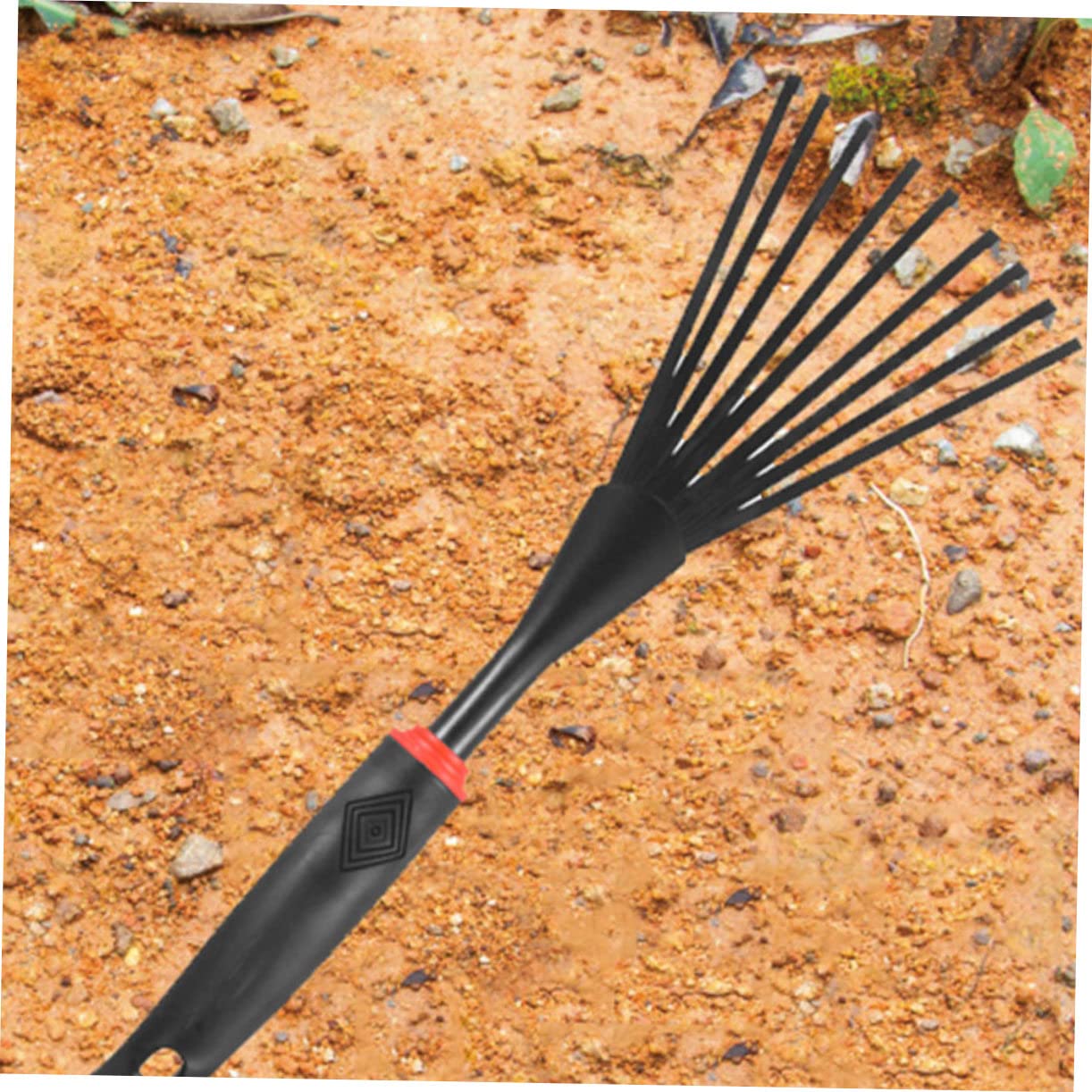 ifundom 3 Sätze Grasrechenzähne Gartenzahn Laubaufnahme Ergonomischer Handstahl Pflanzengartenrechen Rasennivellierungsrechen Outdoor Rechen Unkrautjäten Doppelzweck 2 Stück * 3