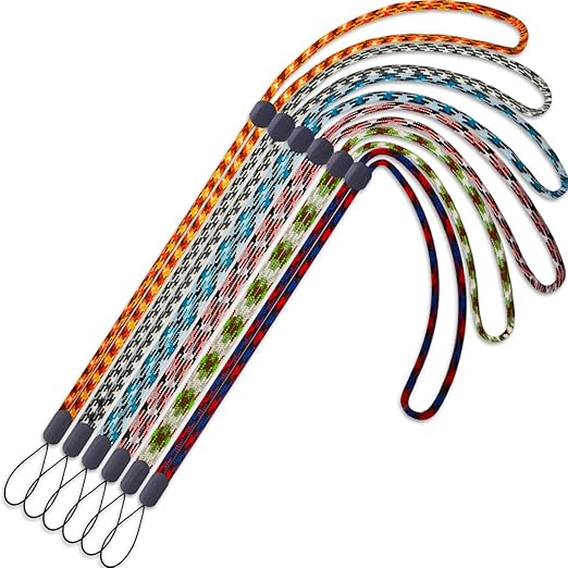 6 Pack Adjustable Lanyard 6 Colors Neck Lanyards Straps Long For Pen ID Badge Holder Keys Office Cute Cruise Colourful