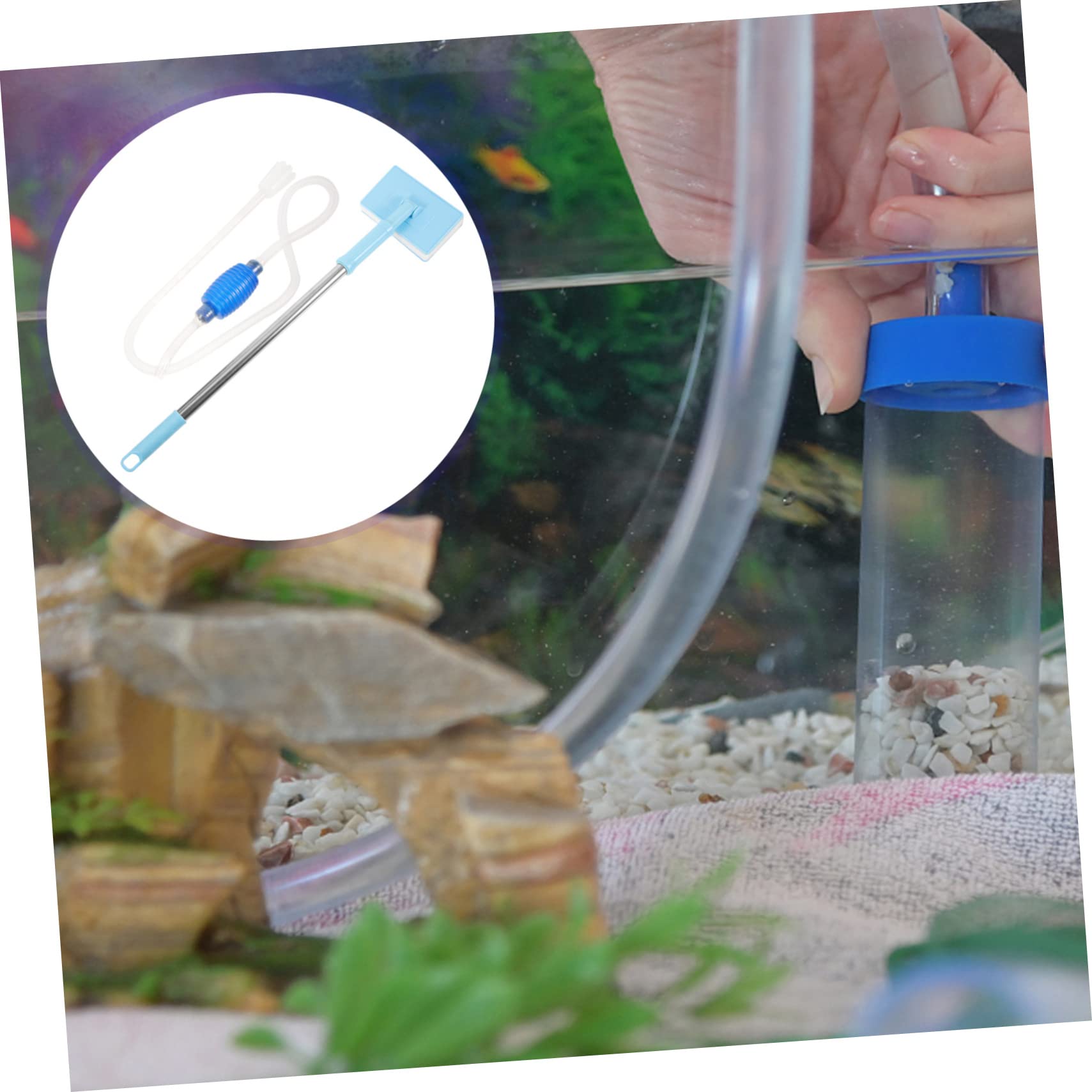 YARNOW 5 Juegos De Cambiador De Agua para Pecera De Grava para Pecera Bomba De Sifón para Pecera Limpiador De Pecera para Pecera Accesorio para Pecera Sifón