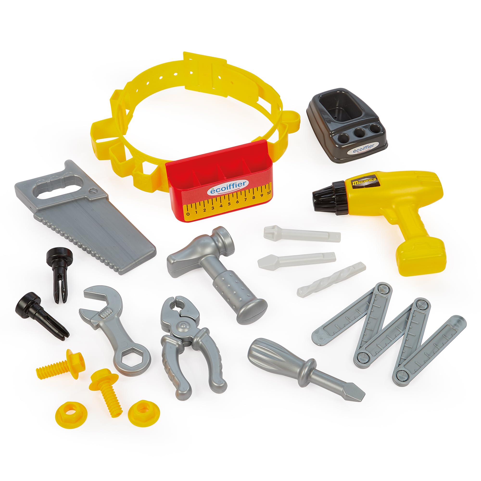 Ecoiffier Spielzeug - 2420-4-in-1 Handwerker Set - Rollenspiele für Kinder - Ab 18 Monaten - Herkunft Frankreich Garantiert