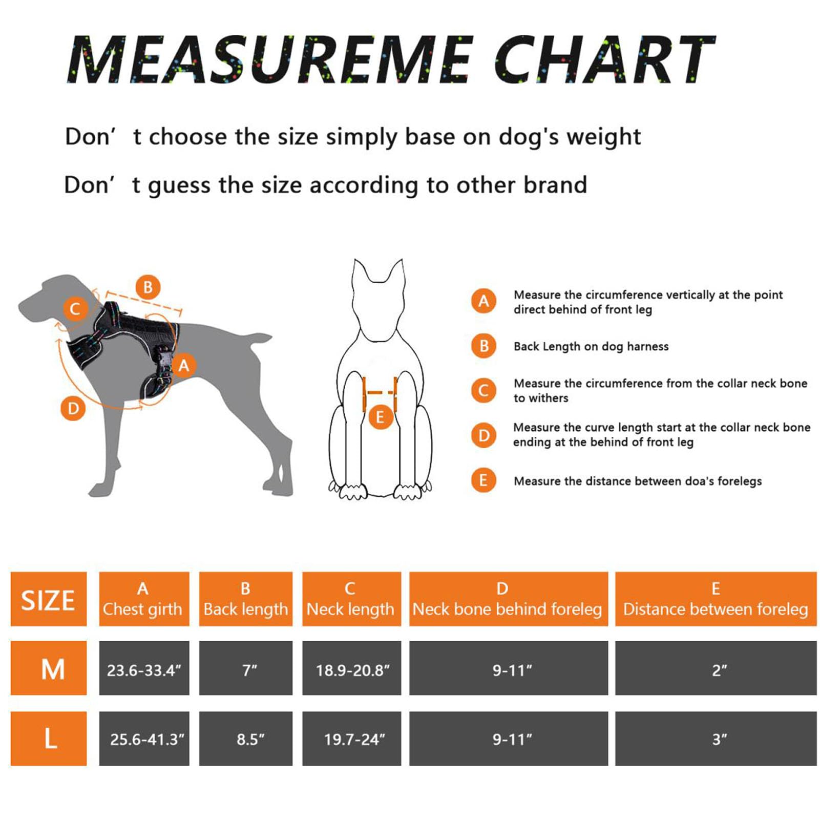 POYHKFD Arnés para Perros, Chaleco Reflectante para Perros, Arnés para el Pecho para Perros de Gran Tamaño, Chaleco Ajustable sin Tirones, Arnés para Perros, Chaleco Ligero Y Cómodo para(M)