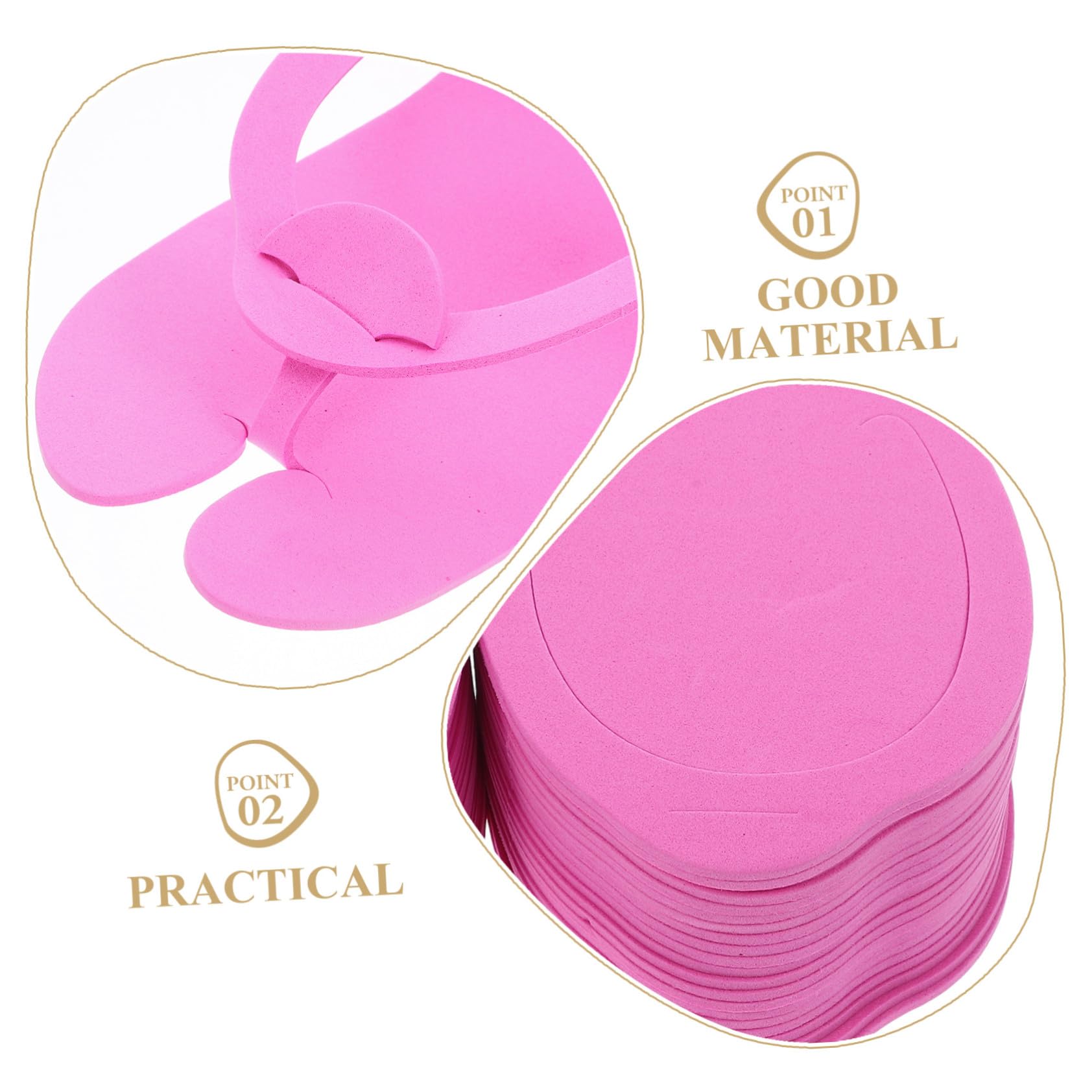 Mipcase Zapatillas de Ducha Desechables Eva Plegables para Viaje, 24 Pares