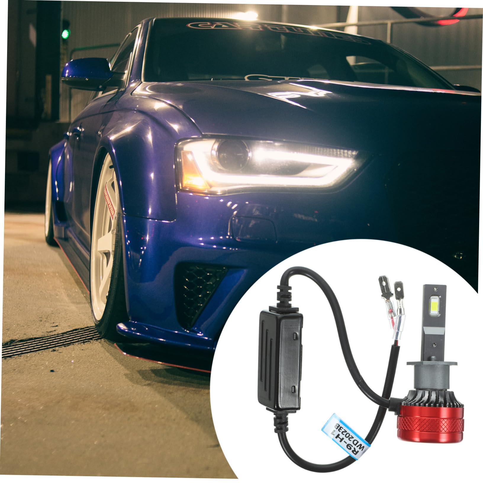 MAGICLULU Fari LED per Auto Lampadine per Fari Anteriori Illumina Strada con Chip LED Installazione Facile e Durata Luce Bianca per Maggiore Sicurezza Notturna