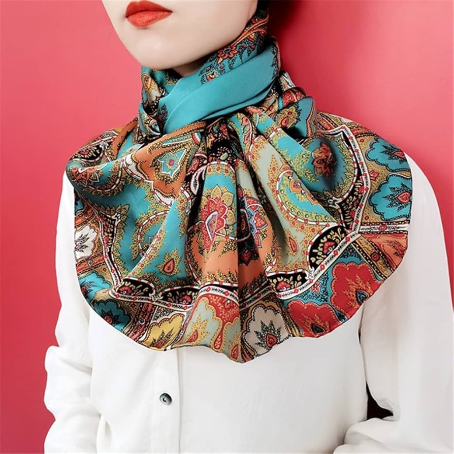 Amazon.co.jp: シルク特大スクエアスカーフ マルベリーシルク