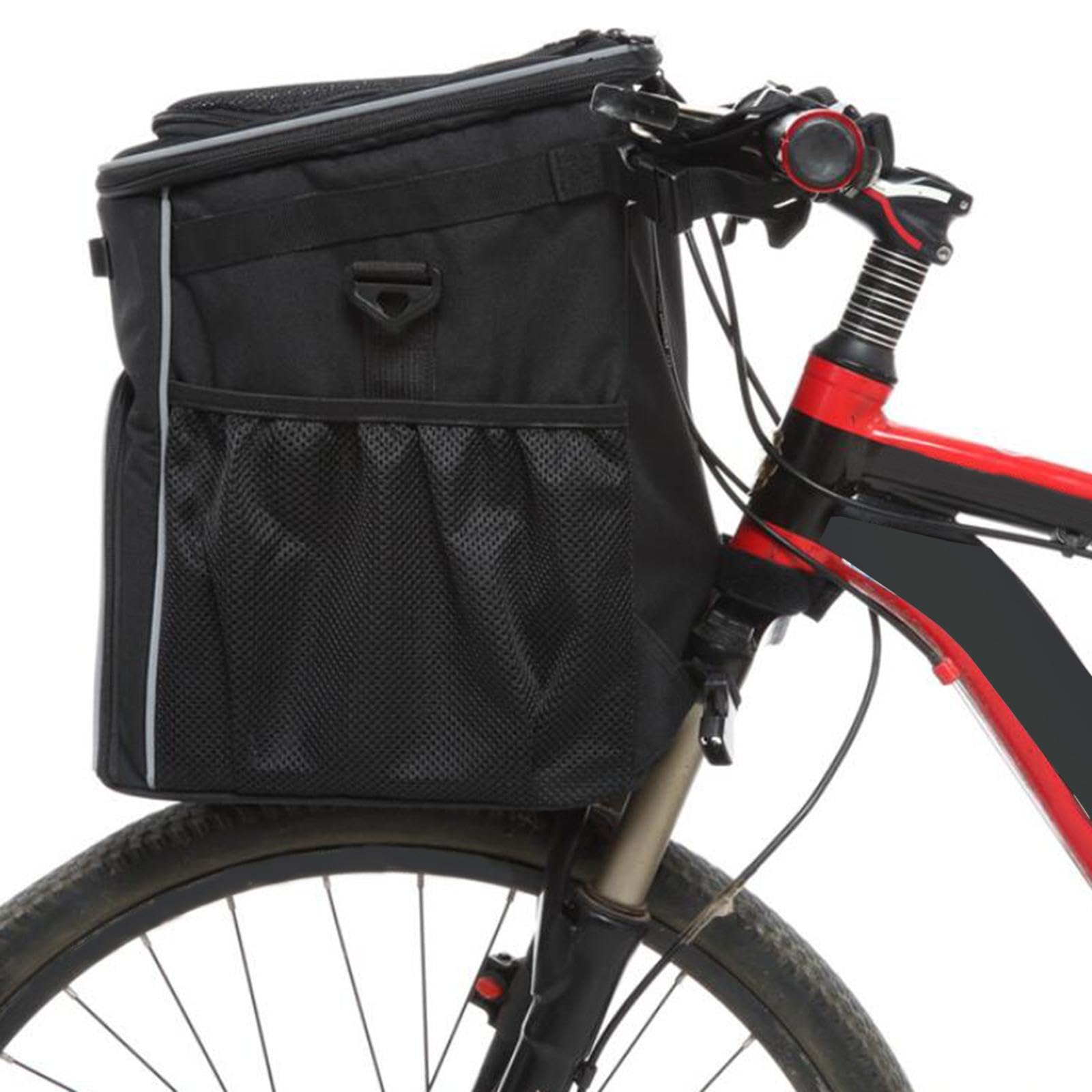 Zaino porta animali funzionale, borsa da viaggio con rete, per escursioni, ciclismo, campeggio e passeggiate all'aperto, borsa da viaggio per conigli, zaino turistico, cestino per bicicletta