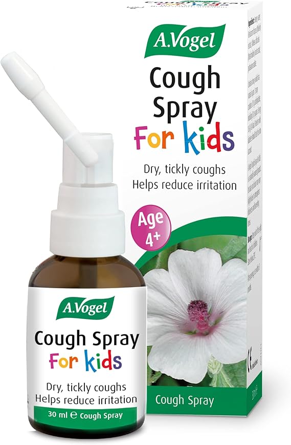 A.Vogel Cough Spray for Kids for Dry Tickly Coughs Helps Reduce