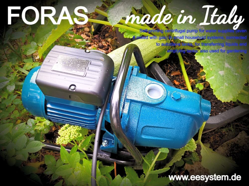 FORAS JAM200T Pompe centrifuge électrique auto-amorçante fabriquée en Italie 230/400 V 2,1 kW max. 120 l/min 58 m