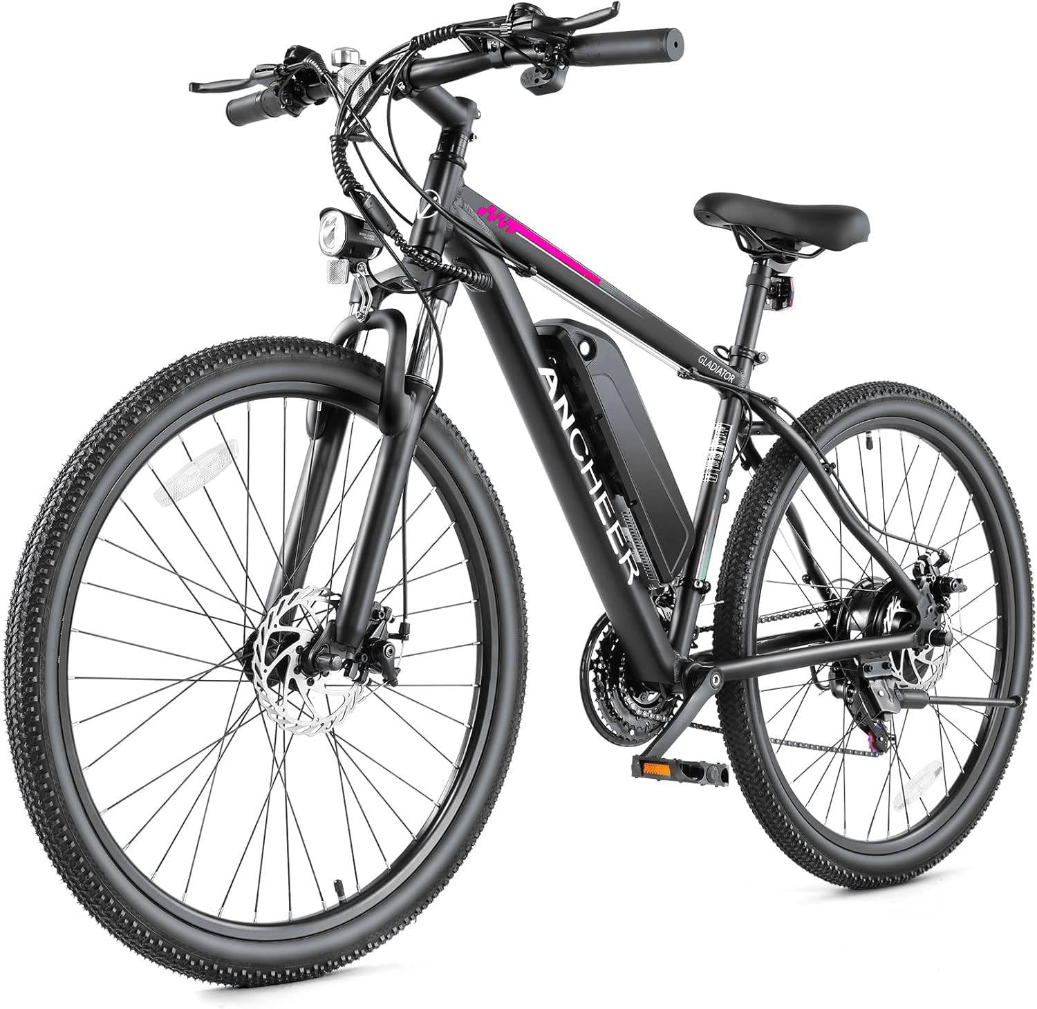ANCHEER Electric Bicycle for Adults, 500W Powerful Motor, Electric Mountain Bike for Men