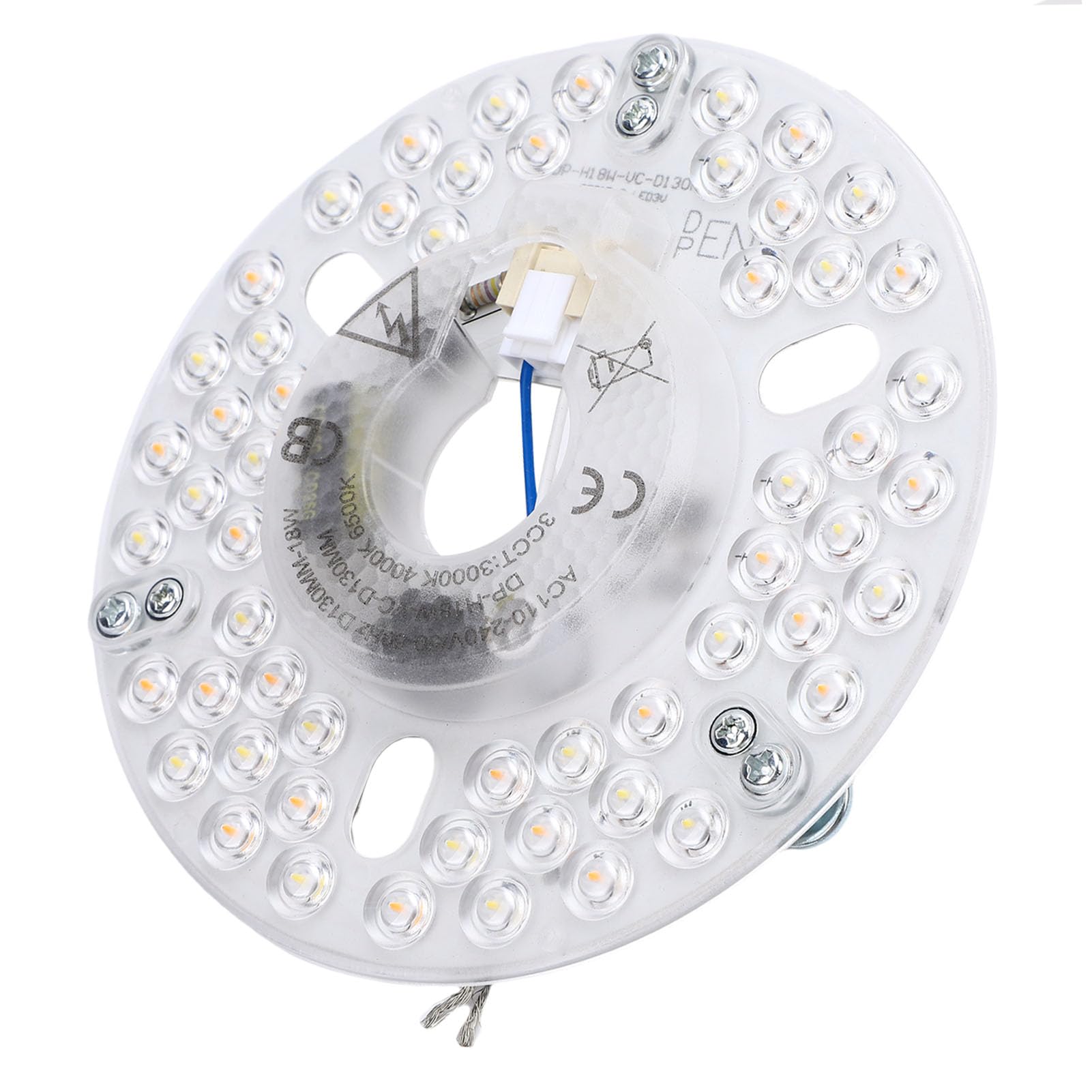 Panel Zamienny Wentylatora Sufitowego LED 18W 3CCT 3000K 4000K 6500K z Pamięcią Aluminiowa Podstawa do Lamp Sufitowych