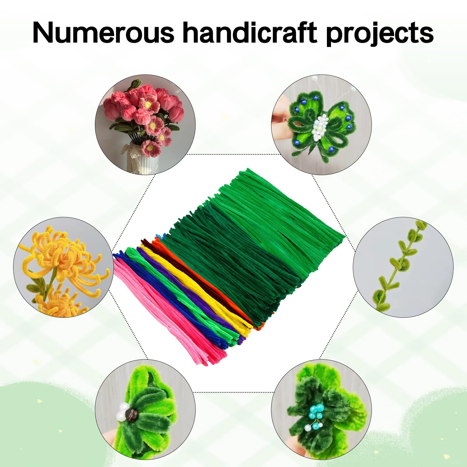 300 Scovolini Colorati Per Lavoretti - Fai Da Te, Decorazioni Natale E Artigianato - Foto 2