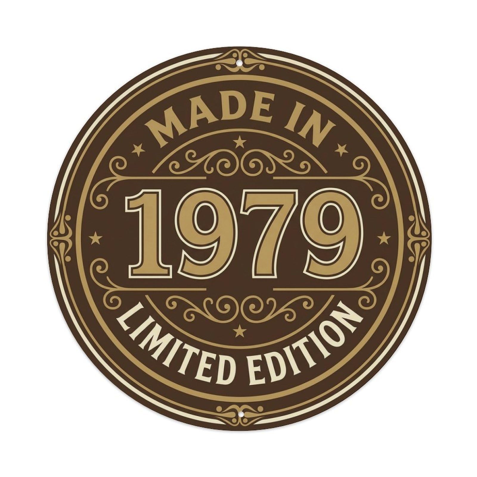 Made In 1979 Limited Edition Metal Tin Sign