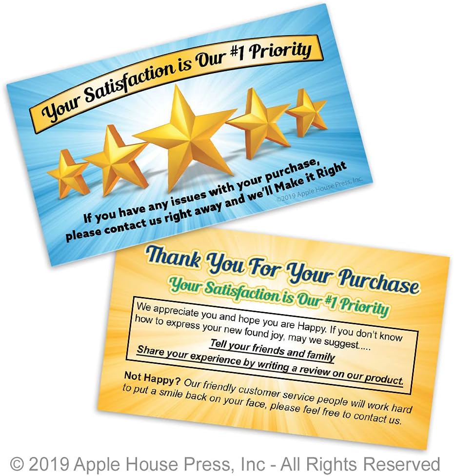 Amazon Com Thank You For Your Order Cards Feedback Reminders For Online Sellers Box Of 100 Office Products