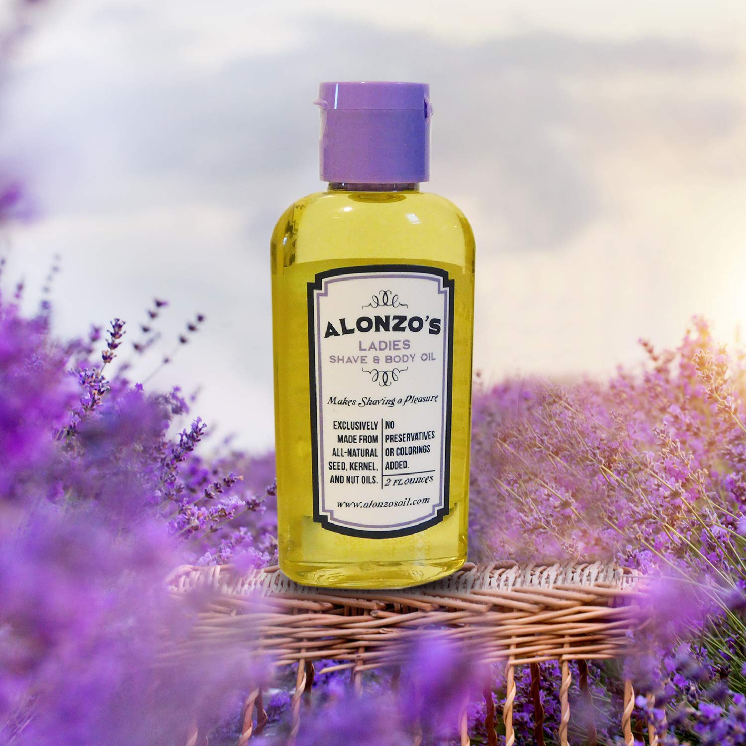 Alonzo's Sensational Shave All-Natural Shaving Oil for Women, 2 Fl Oz