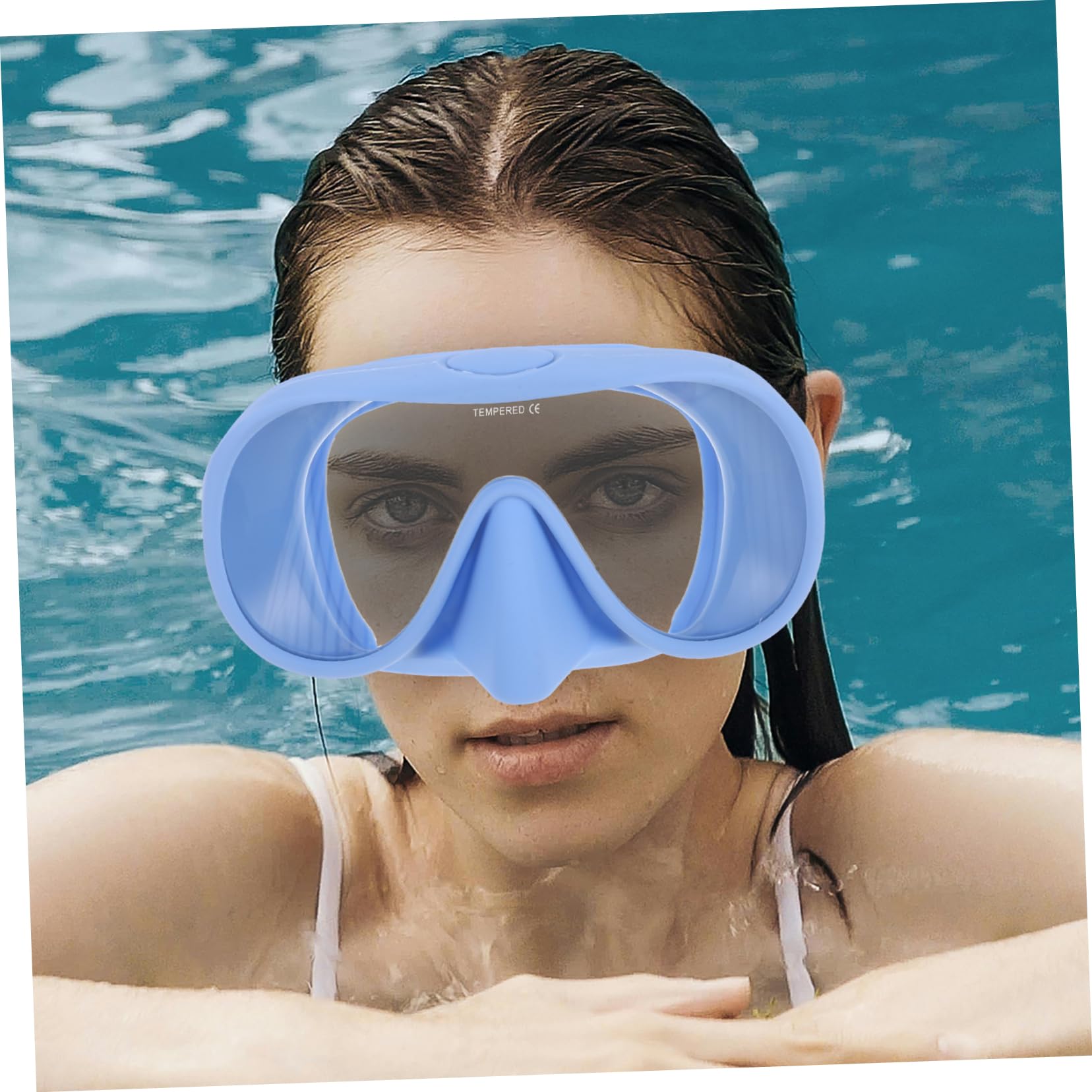 1juego De Buceo Profesional para Adultos Gafas Antivaho De Amplio Ángulo y Tubo De Snorkel con Estuche De Almacenamiento Equipamiento De Esnórquel y Buceo Color Azul