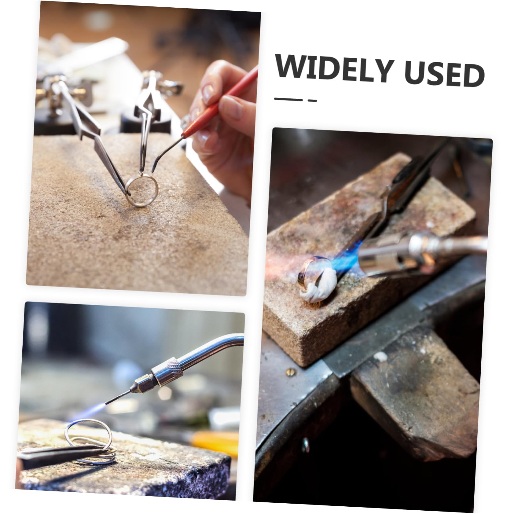Pinzas De Joyería Antideslizantes Con Soporte Rotativo De Pinzas De Precisión De Inoxidable Para Manualidades y Fabricación De Joyería