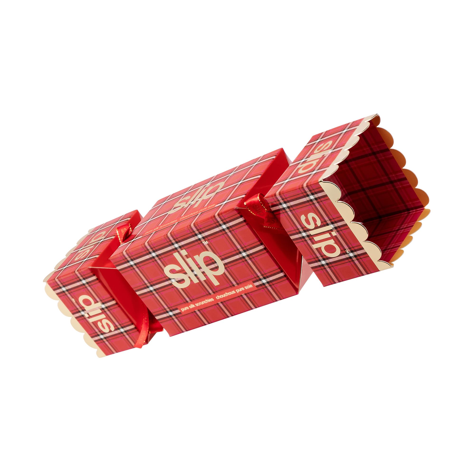 slip Back to Basics Skinny Scrunchies in Holiday Cracker Packaging, Anti-Crease - Image 4