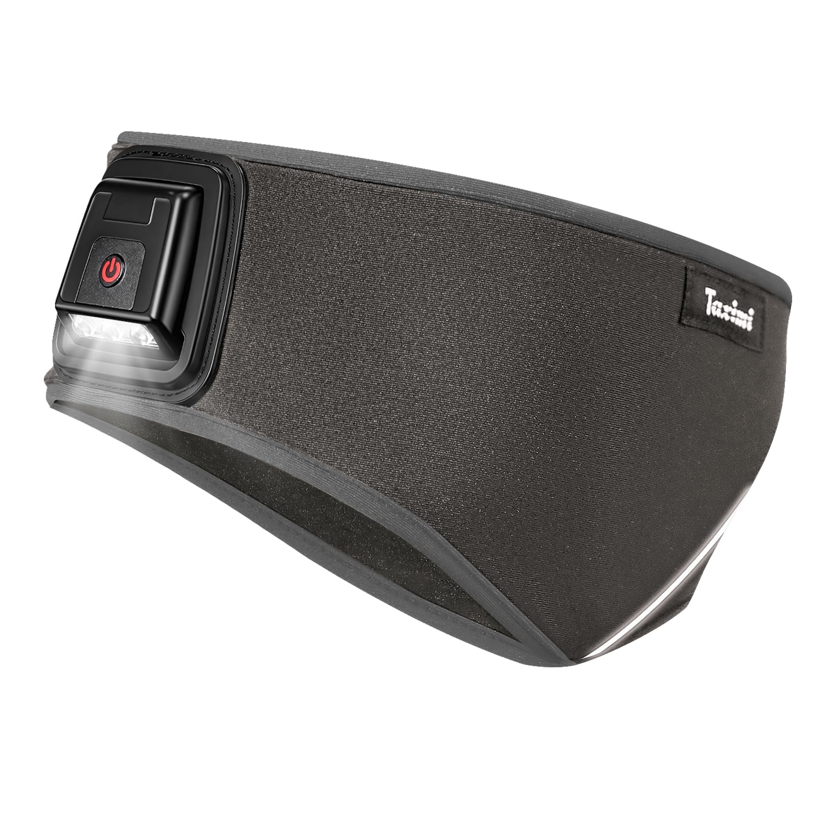 Taximi Fascia Invernale Con Luce LED Ricaricabile USB - Scaldaorecchie In Pile Per Corsa, Jogging E Ciclismo, Uomo/Donna, Nero - 3