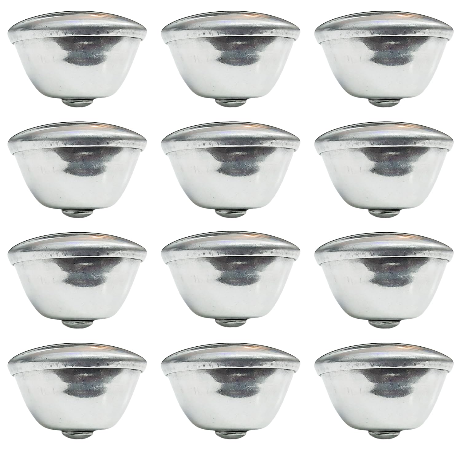 Heavy Duty Stainless Steel Lid KNOBS with Stainless Steel Screws Pot Lid Knob for Urli lid, Saucepan lid, Dish lid, Doom lid Kadai lid, moodi - 12 Nos /SK3