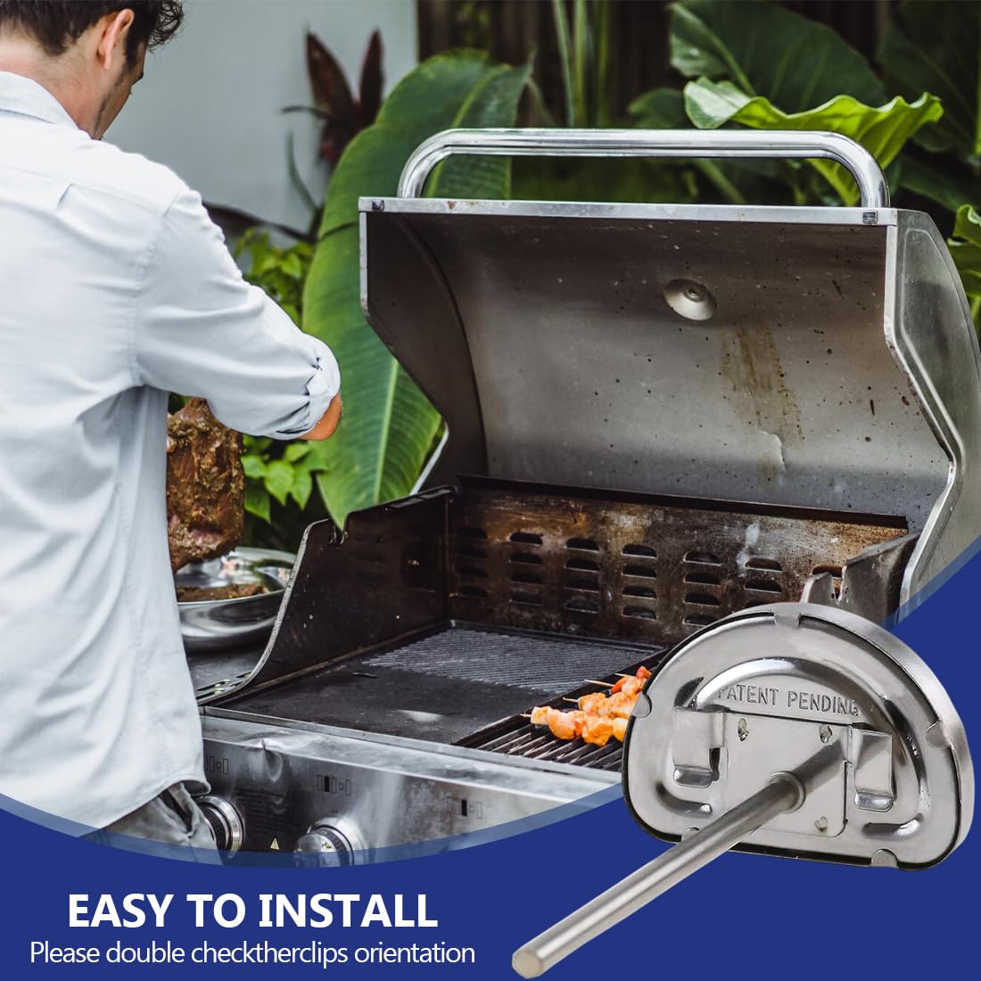 NHQZ 1 Pièces Thermometre Four Compatible avec Omnia Thermometre Cuisine en Acier Inoxydable avec Sonde Thermomètres pour Barbecue Fumoir Gril Casseroles Faitouts Mesure de 0 °C à 400 °C