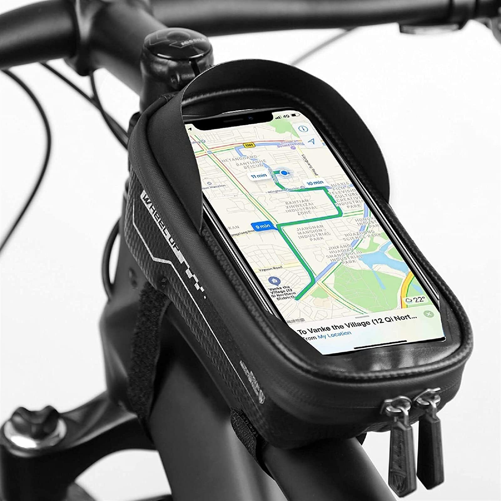 Bolsa de teléfono móvil a prueba de agua para evitar caídas en la bicicleta