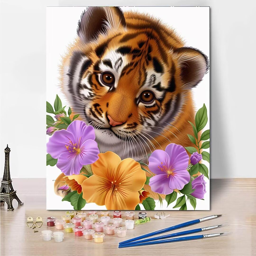 RNXAOPEN Dipingere con i Numeri Bambini, Passatempo per Adulti Kit Lavoretti Creativi per Bambini, Paint by Numbers Idee Regalo Bambina Bambino, Giochi Creativi Giochi Bambina name 70x95cm 6229-R