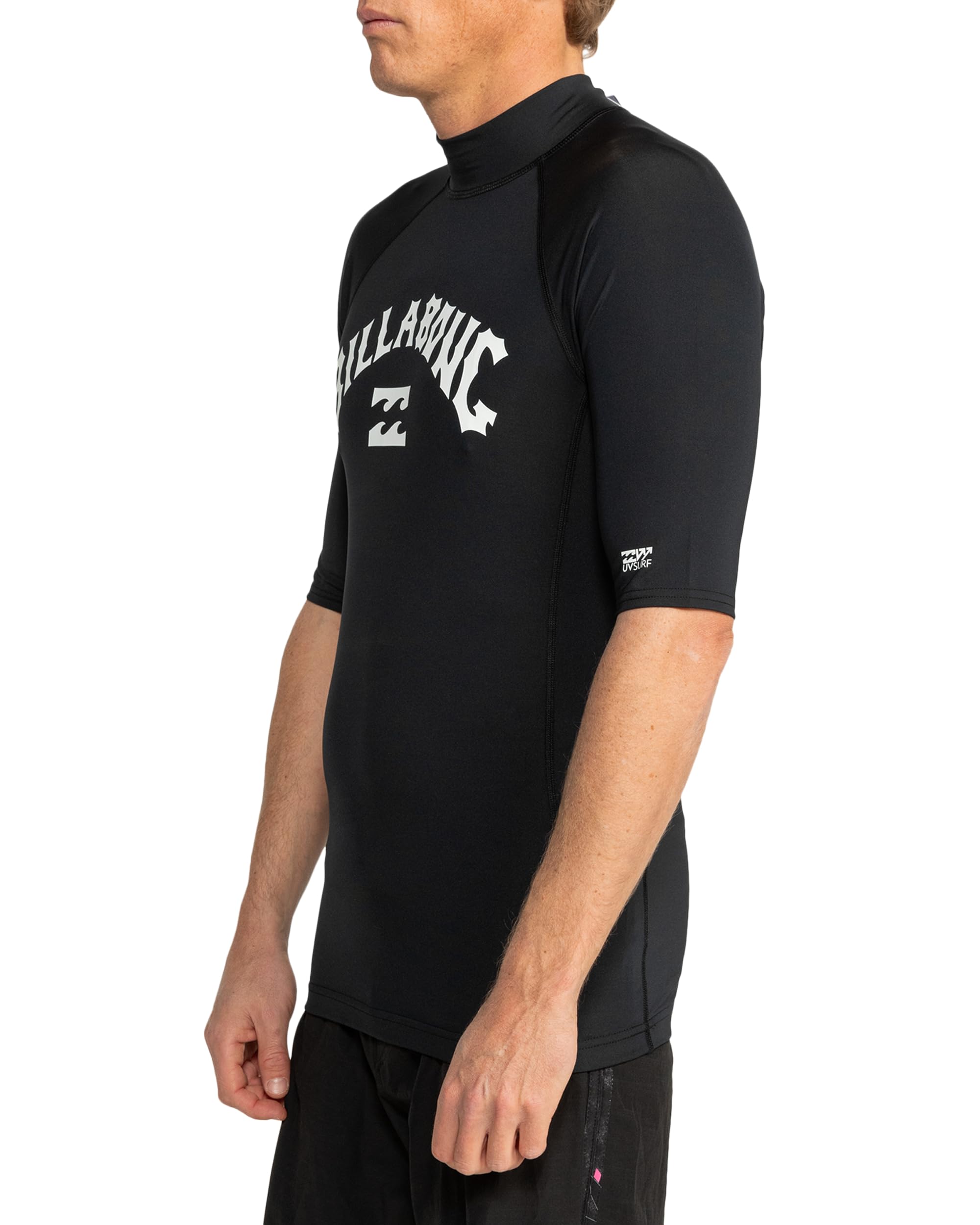 Billabong Lycra z krótkim rękawem, czarny, L