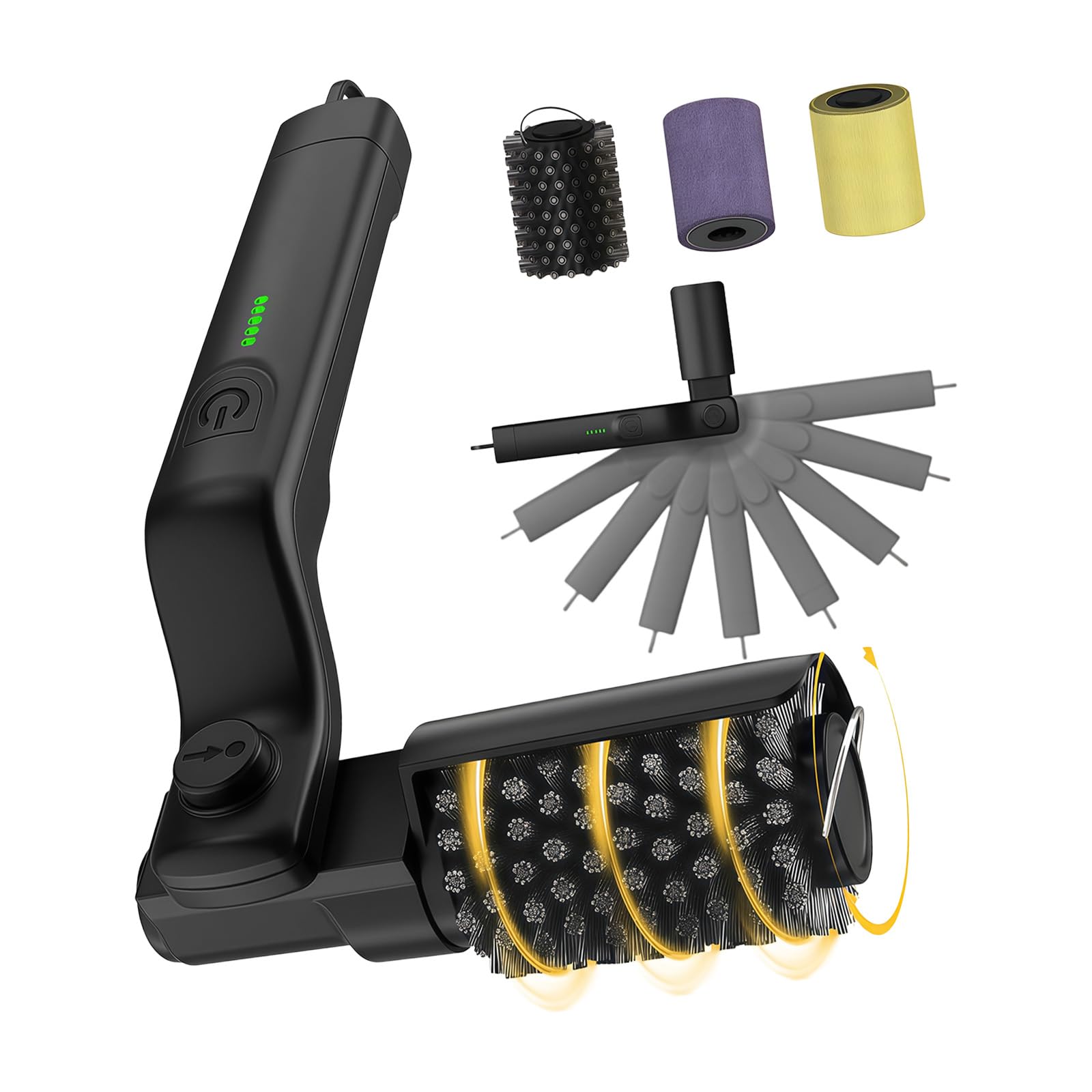 CAZSTYK Rechargeable Grills Scrubber with Steel Bristles for Better Fast Cleaning Barbecue Tool