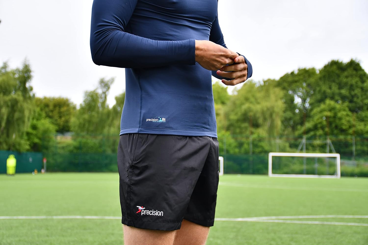 Precision Essential Base Layer Youth Long Sleeve Shirt - Navy