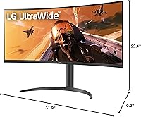 Vista 9 de 34WP75C-B.AUS 34" Curved UltraWide™ QHD HDR 10 160Hz USB Type-C™ Monitor with AMD FreeSync™ Premium Pro