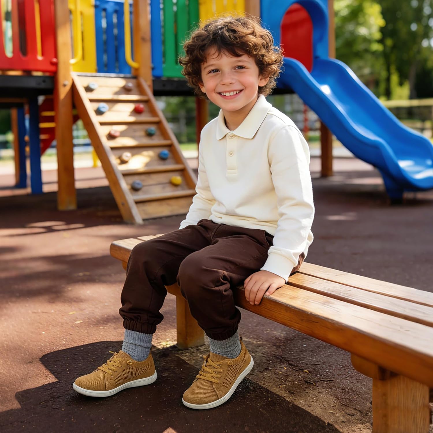 LeIsfIt Toddler Shoes Girls Boys Wide Shoes Kids Zero Drop Minimalist Sneakers Barefoot Slip on Tennis Sneakers - Image 2