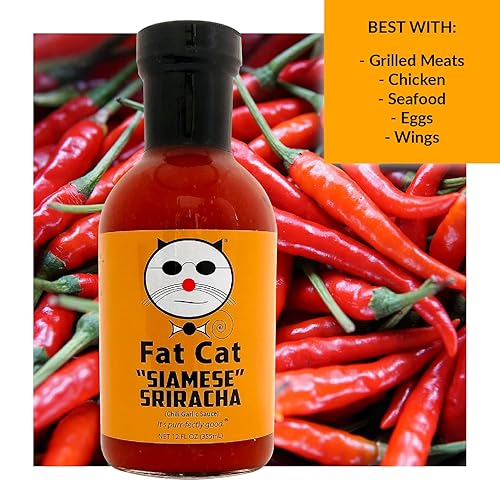 Miniatura 4 de Fat Cat Gourmet - Salsa de ajo y chile siamés sriracha de Fat Cat Gourmet  Dulce, salada, versátil  Sin conservantes  Para salteados, pizza,