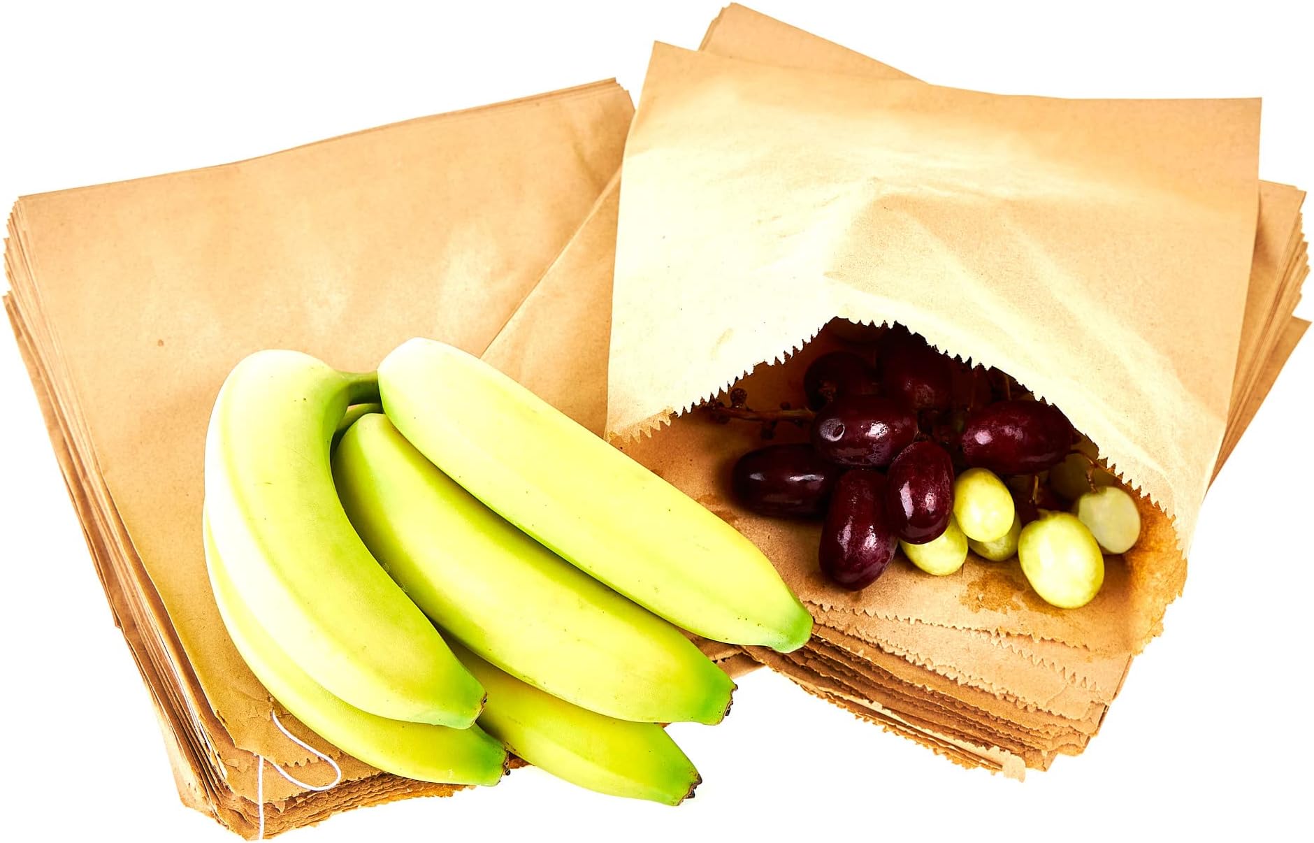 200 Brown Paper Bags, 10 x 10 Inch Craft Bags - Perfect for Food, Sandwiches, Every Occasion