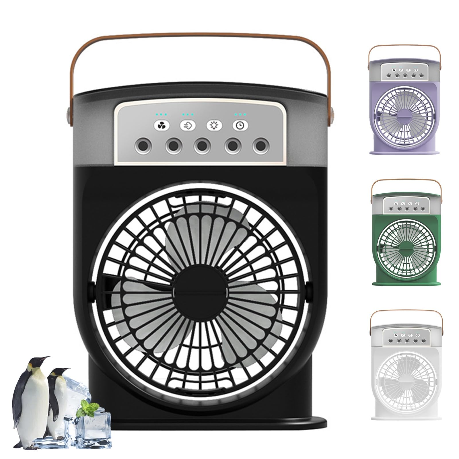 Portable Air Conditioners Instant Cooling Mini Air Conditioner 3 Wind Speeds Humidifier Mist USB Portable AC Personal Air