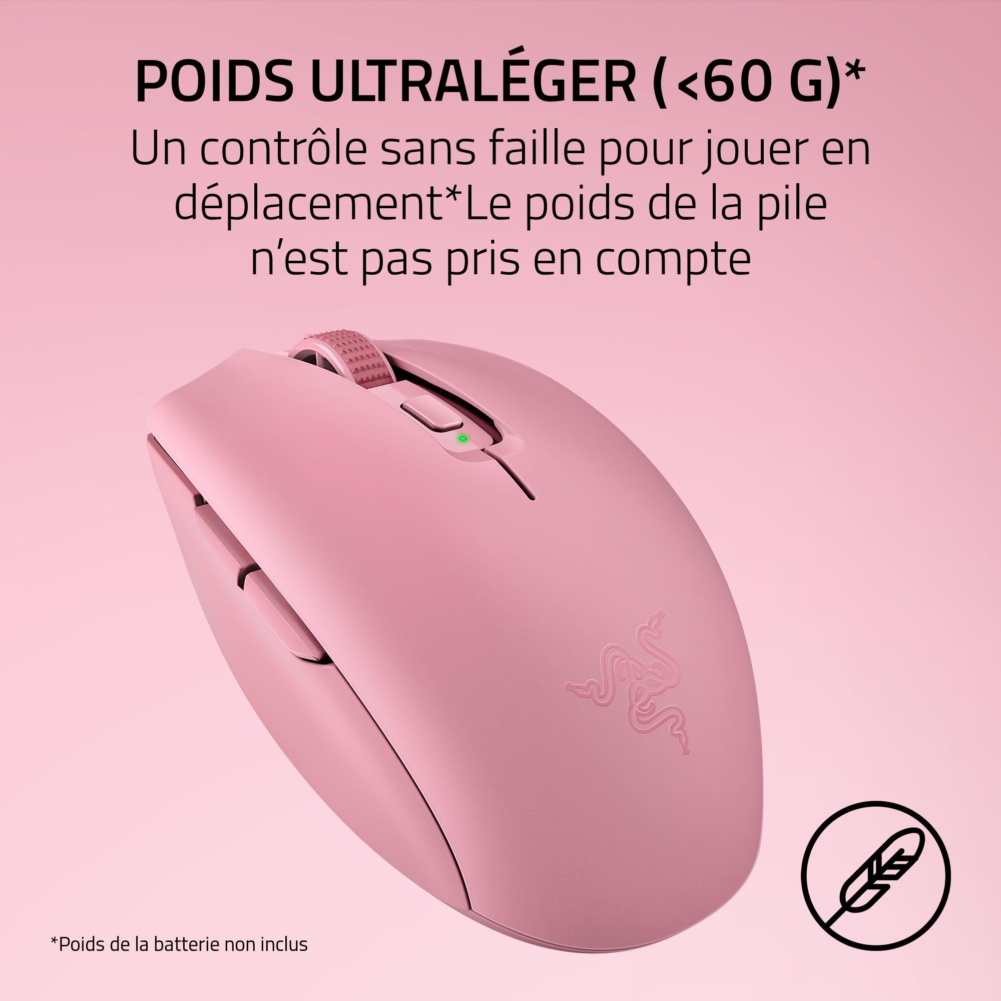 Razer Orochi V2 - Souris de Jeu sans Fil Portable - HyperSpeed et Bluetooth - Capteur Optique 18K DPI - Commutateurs de Souris de 2e génération - Poids 60g - Piles AA/AAA - PC/Mac | Quartz
