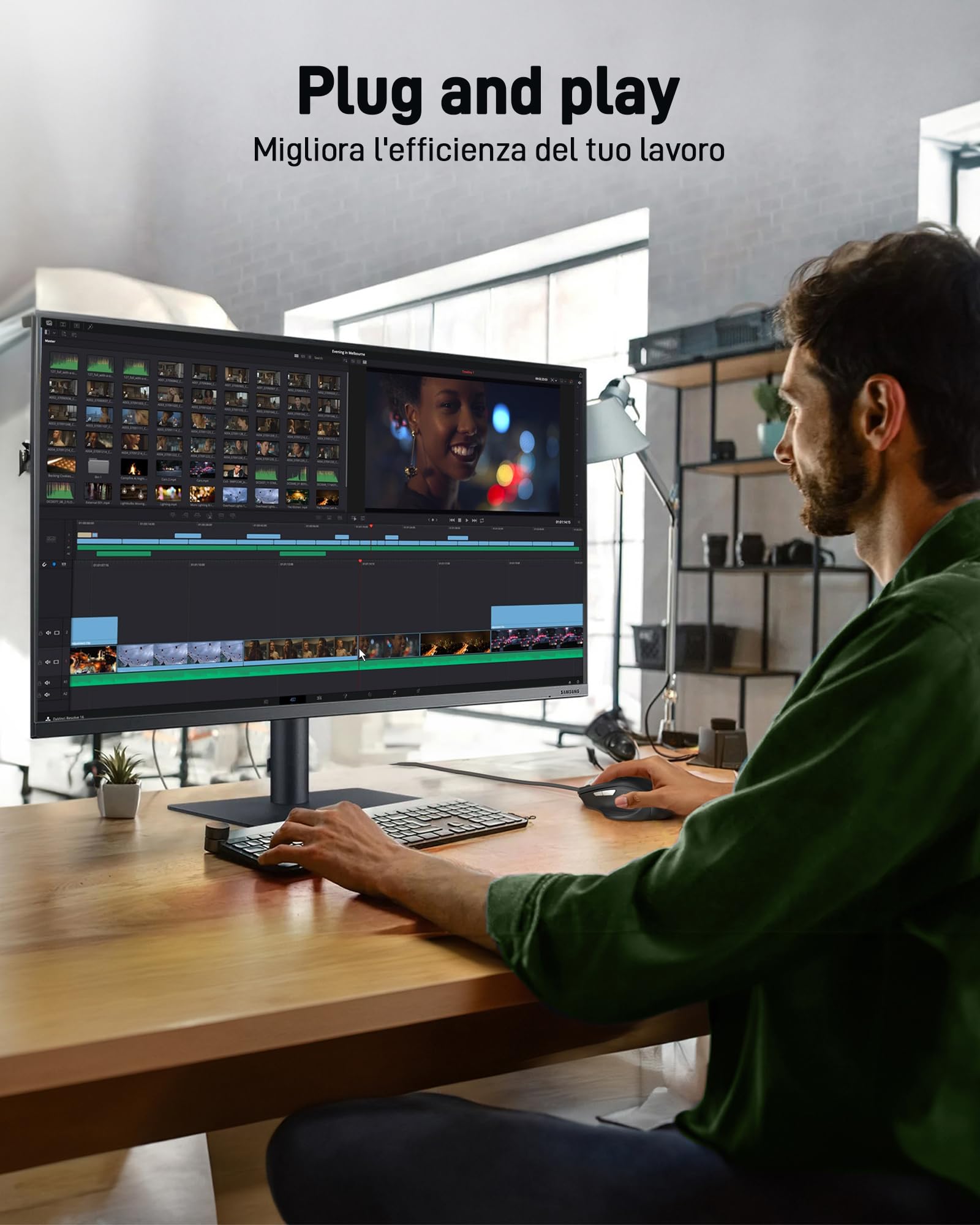 Acer Mouse USB Cablato, 3200 DPI, Con Filo Computer Cavo USB 1,5M, Ergonomico Con 6 Pulsanti, Ottico Ufficio Compatibile Con Laptop, PC, Mac, Chromebook