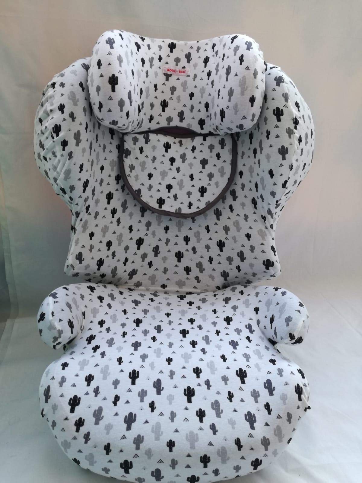 MOON-BEBE Pokrowiec na fotelik samochodowy dla dzieci Juno 2-Fix, grupa 1 (9-18 kg) (biały)
